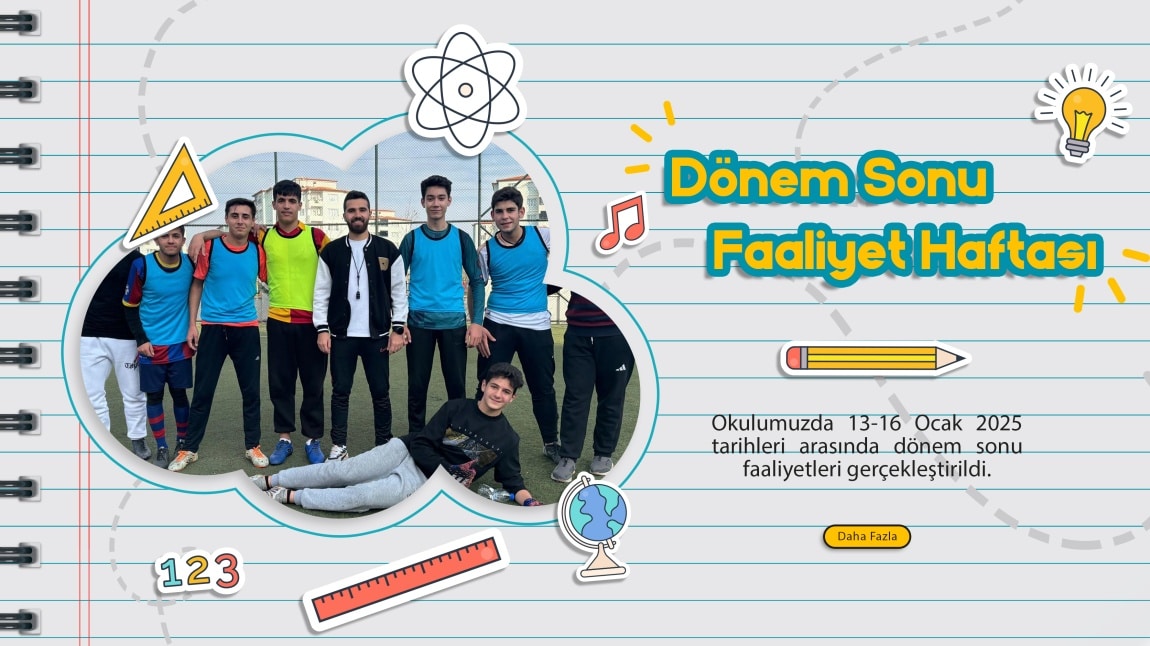 Okulumuzda Dönem Sonu Faaliyet Haftası