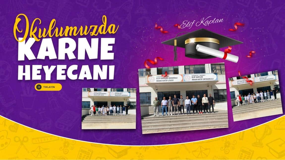 Okulumuzda Karne Heyecanı 
